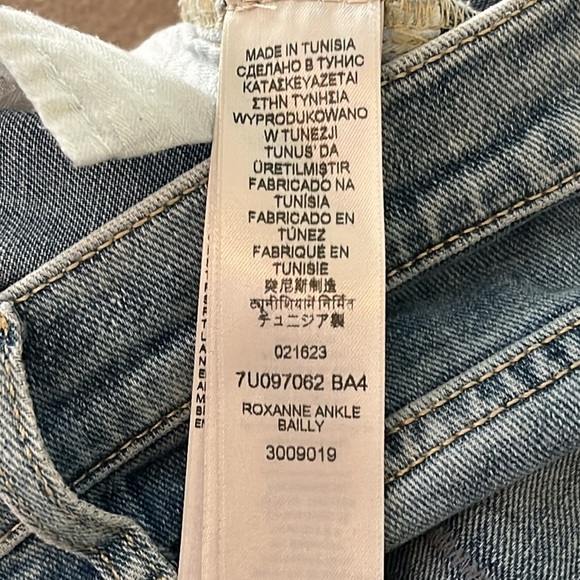 7 FOR ALL MANKIND NWOT Roxanne Ankle Jeans in Bailly - size 24 - Picture 6 of 16